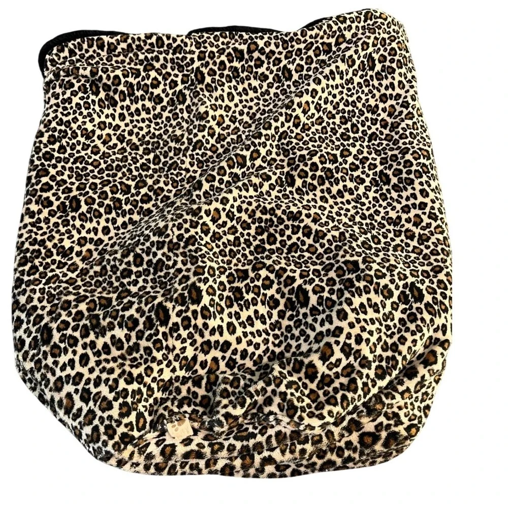 Susan Lanci Cuddle Cup Cheetah 3-in-1 Piece Luxury Pet Pamper Tumble Blanket Bed